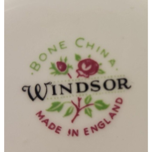 WINDSOR SIGNED & NUMBERED Bone China Teacup & Saucer Roses Gold Gilded England - Picture 9 of 9